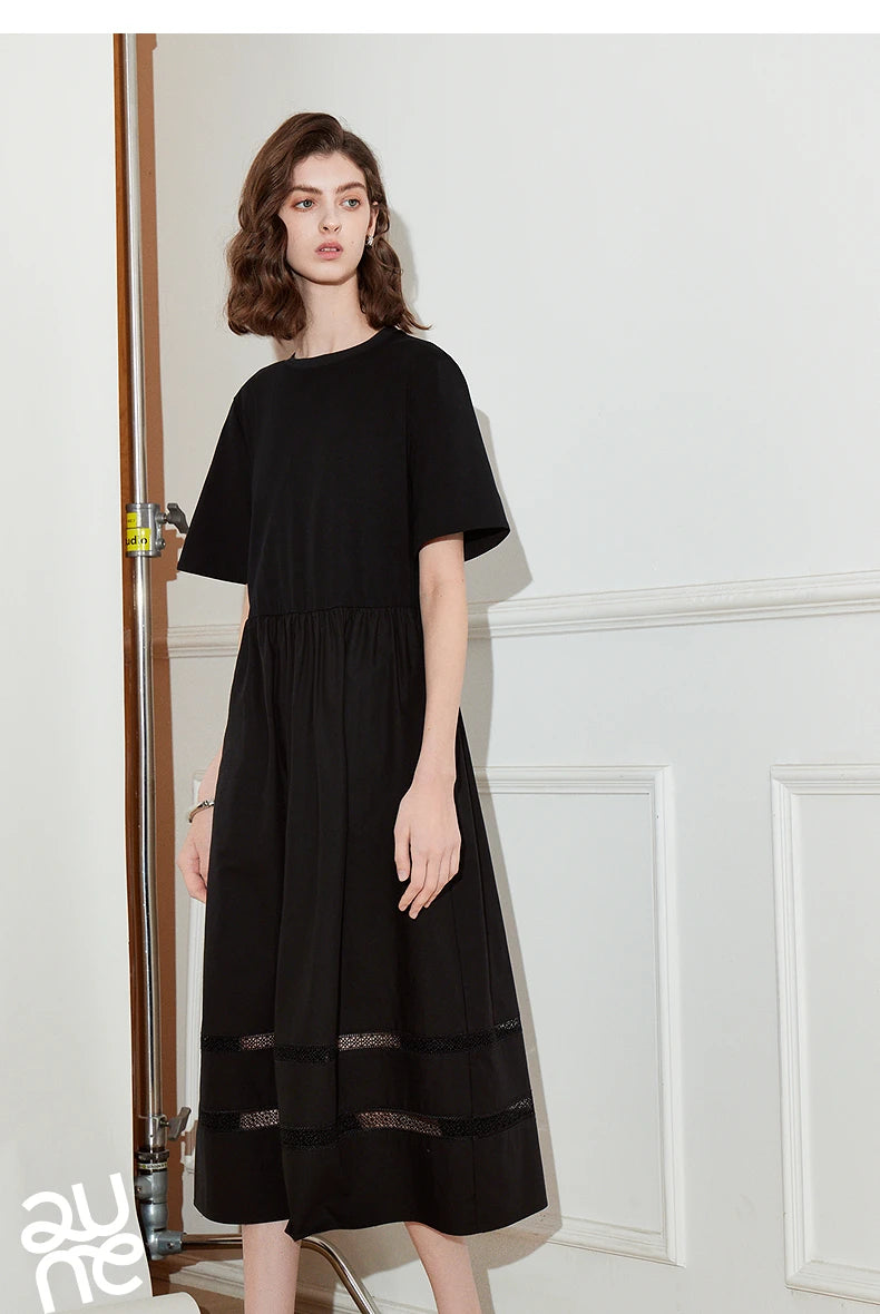 TOYOUTH Women Dress 2025 Spring New Elegant Dress 8519015