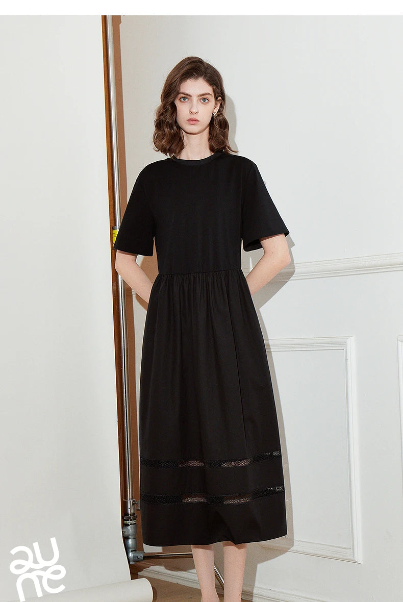 TOYOUTH Women Dress 2025 Spring New Elegant Dress 8519015