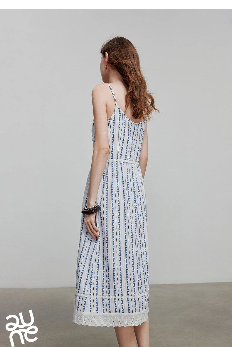 TOYOUTH Women Dress 2025 Summer New Elegant Dress 8529022