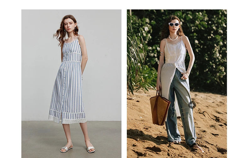 TOYOUTH Women Dress 2025 Summer New Elegant Dress 8529022