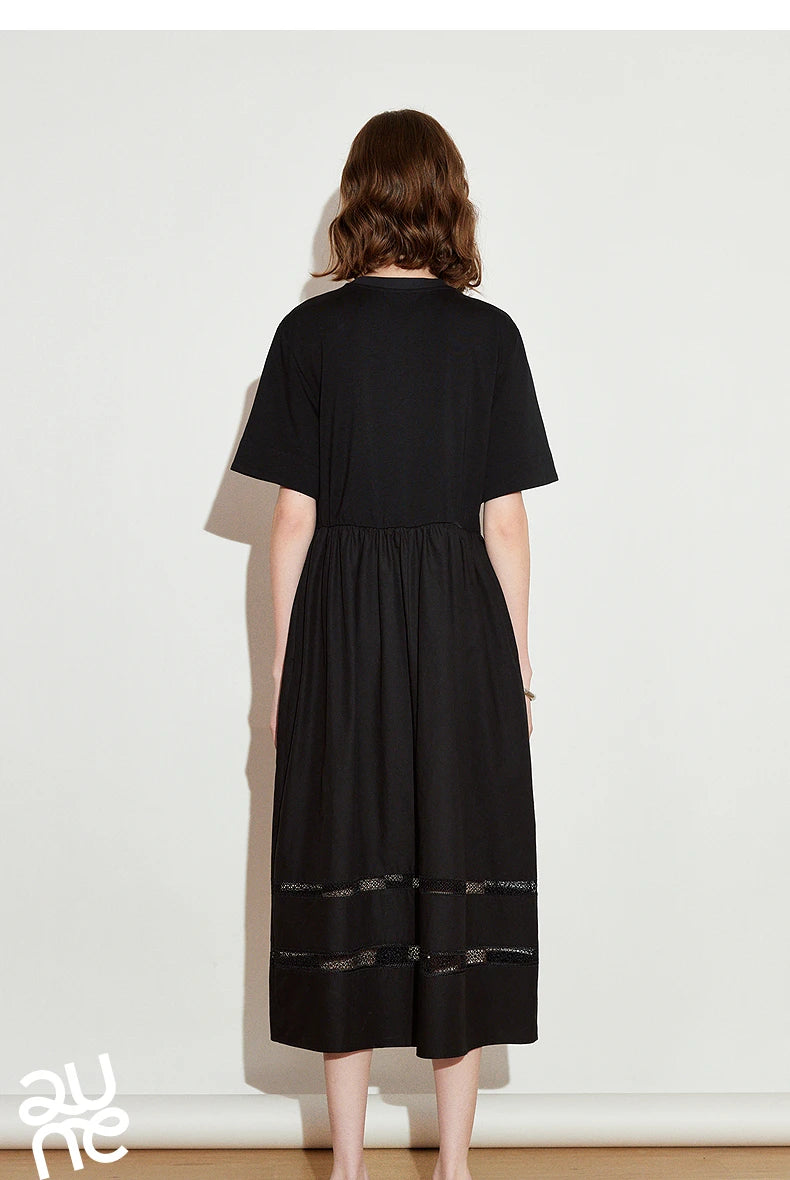 TOYOUTH Women Dress 2025 Spring New Elegant Dress 8519015