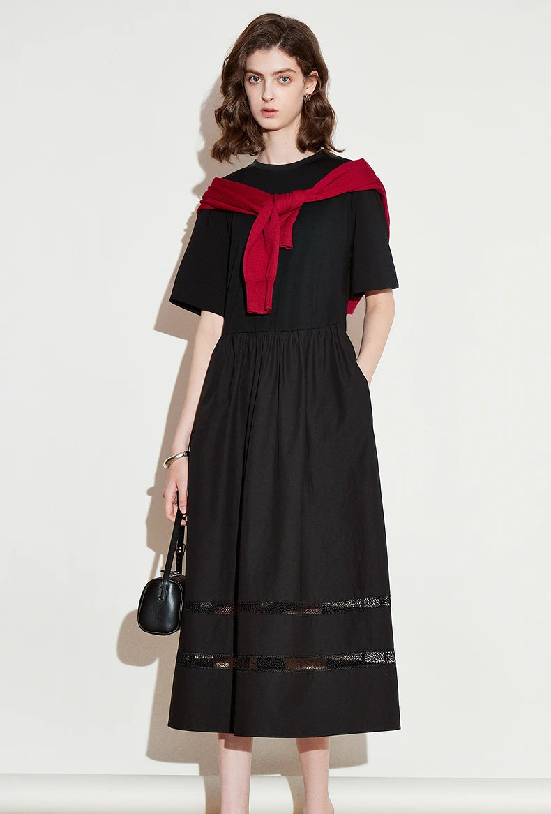 TOYOUTH Women Dress 2025 Spring New Elegant Dress 8519015