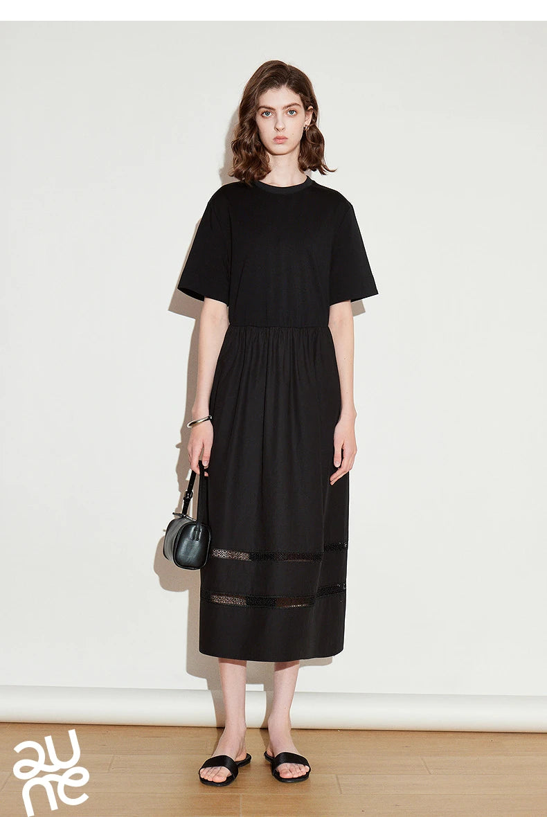 TOYOUTH Women Dress 2025 Spring New Elegant Dress 8519015