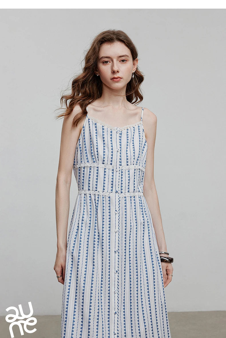 TOYOUTH Women Dress 2025 Summer New Elegant Dress 8529022