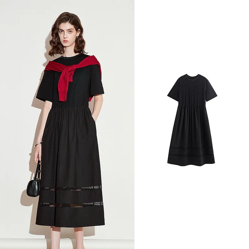 TOYOUTH Women Dress 2025 Spring New Elegant Dress 8519015